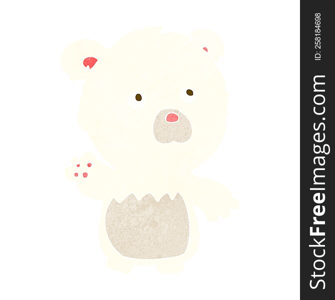 cartoon polar teddy bear