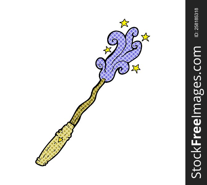 cartoon magic wand