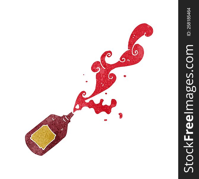 Cartoon Squirting Ketchup