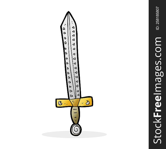 cartoon sword