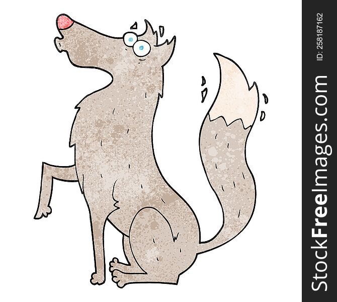 Textured Cartoon Wolf