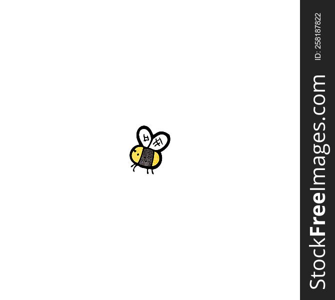 cartoon little bee
