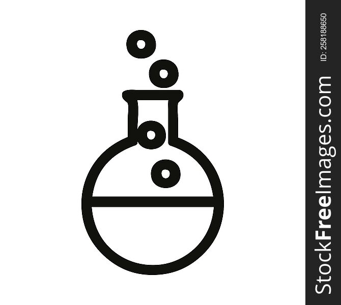 science experiment icon symbol