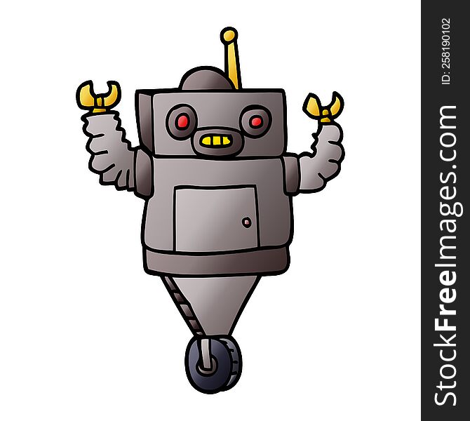 Cartoon Doodle Robot