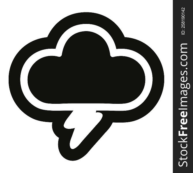 storm cloud icon