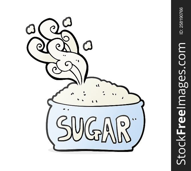 Cartoon Sugar Bowl