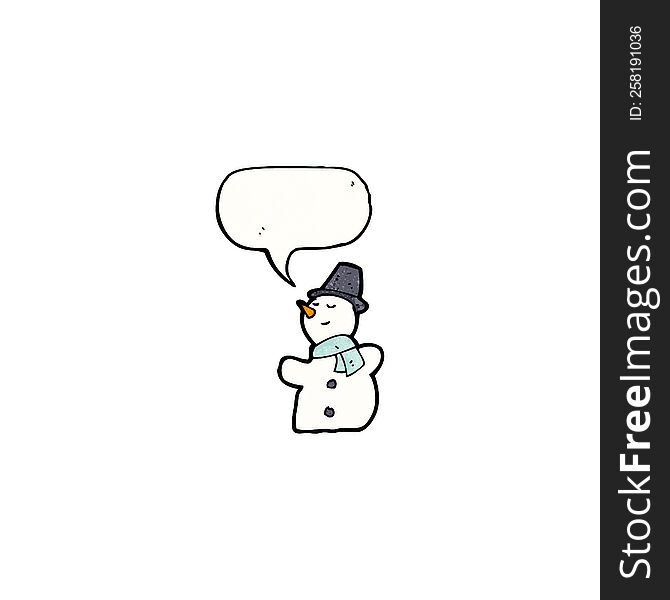 Cartoon Snowman