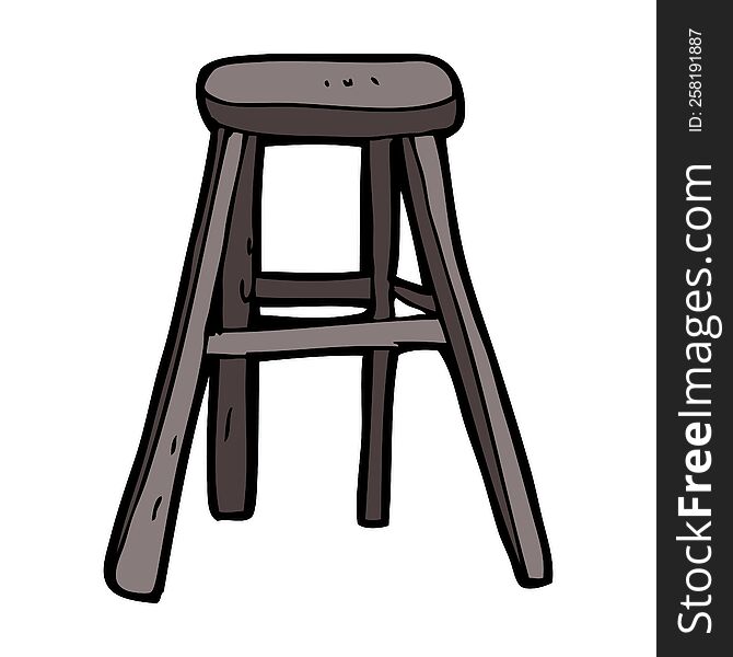 Cartoon Wooden Stool