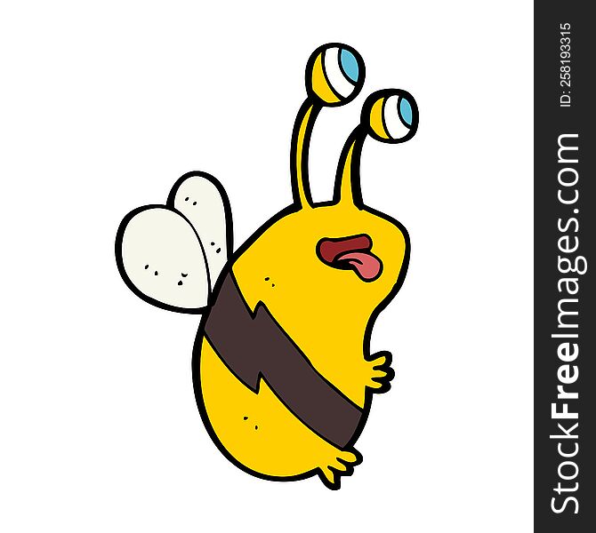 cartoon funny bee