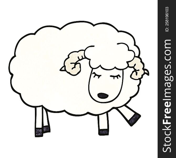 cartoon doodle cute sheep