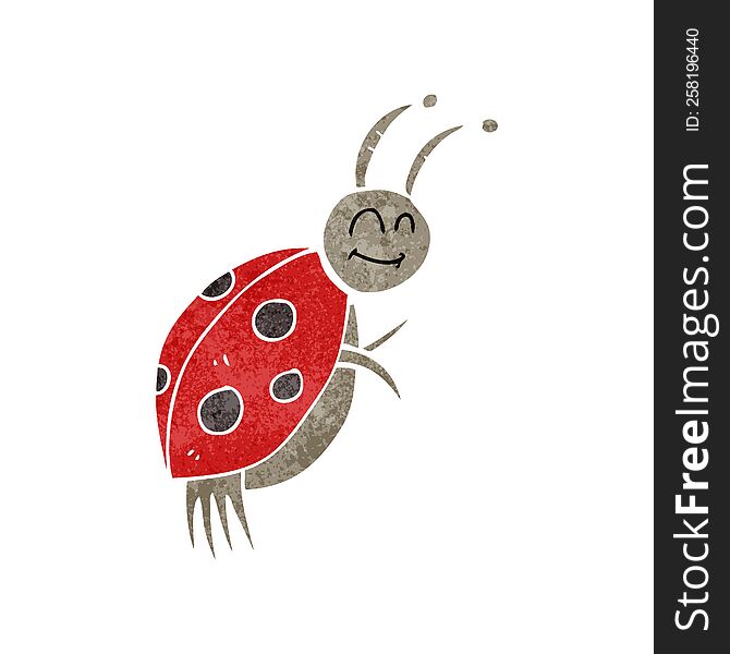 Retro Cartoon Ladybug