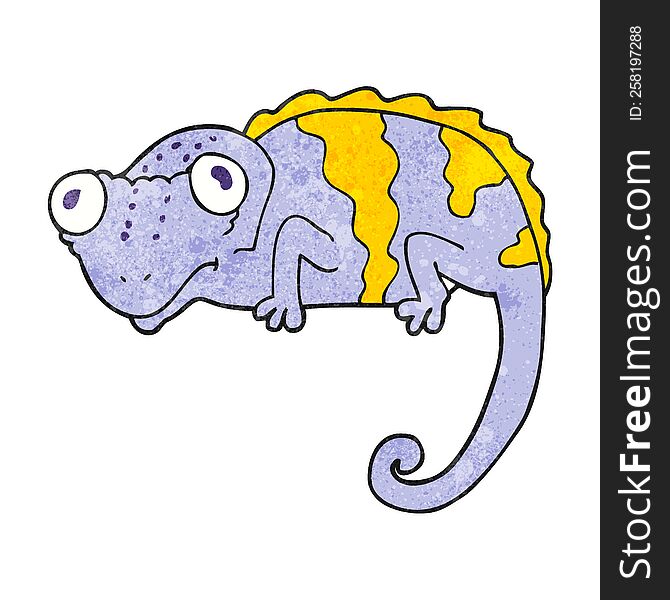 textured cartoon chameleon