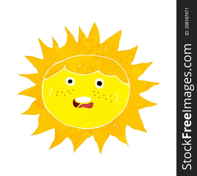 sun cartoon character