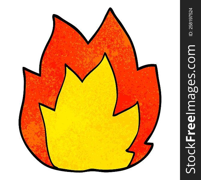 cartoon doodle fire explosion