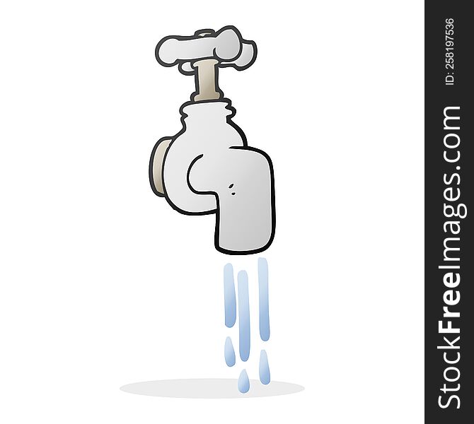 Cartoon Running Faucet