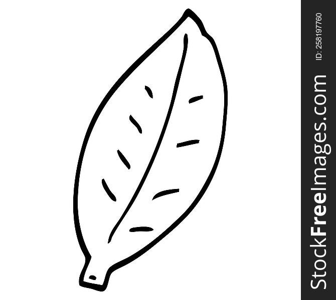 line drawing cartoon leaf