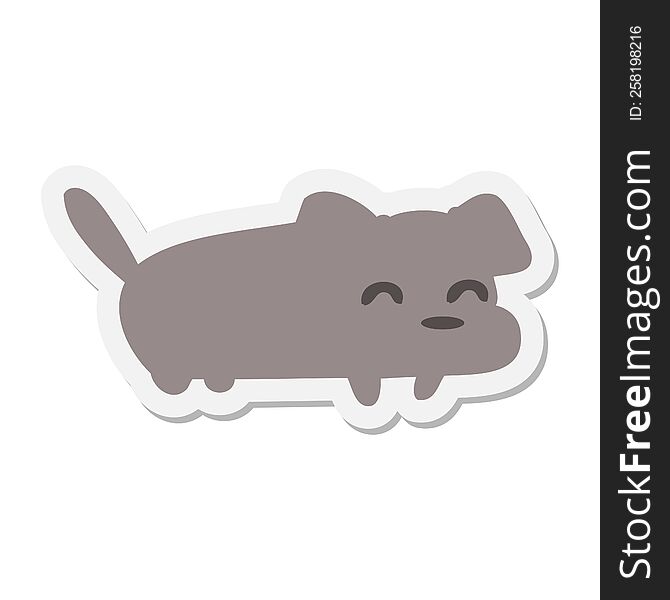 little dog sticker