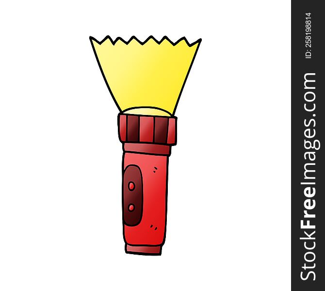 Cartoon Doodle Torch