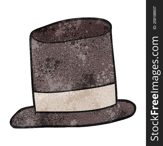 Textured Cartoon Top Hat
