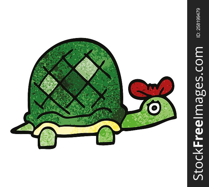 Cartoon Doodle Funny Tortoise