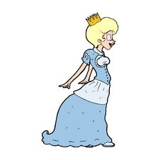 Cartoon Princess Stock Image