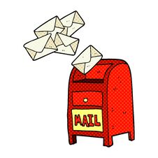 Cartoon Mail Box Stock Image