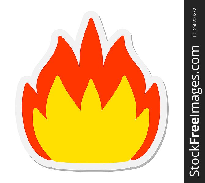 flame sticker