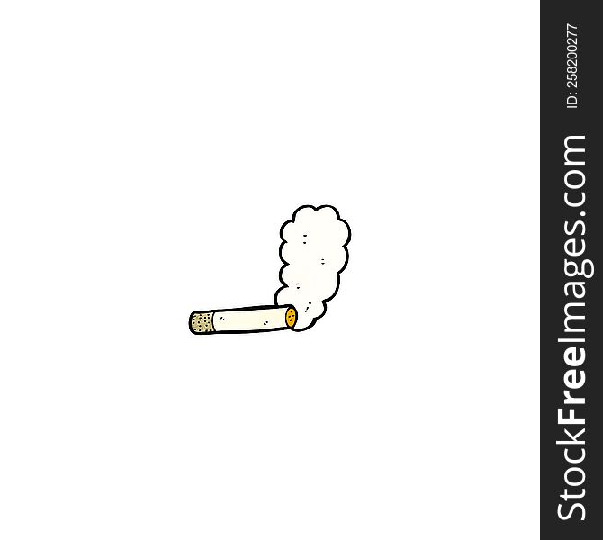 cartoon smoking cigarette