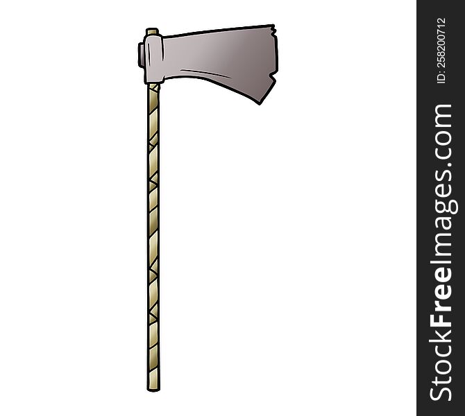 cartoon medieval war axe. cartoon medieval war axe