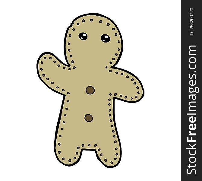 cartoon gingerbread man