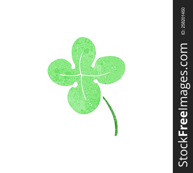 cartoon four leaf clover