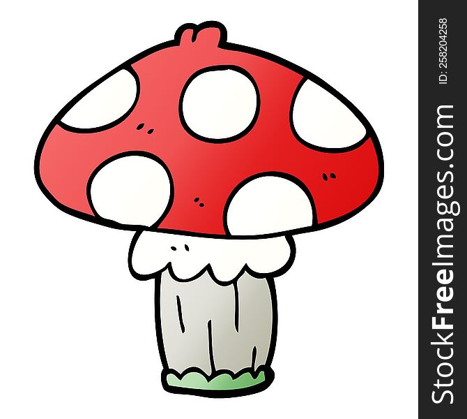 Cartoon Doodle Mushroom