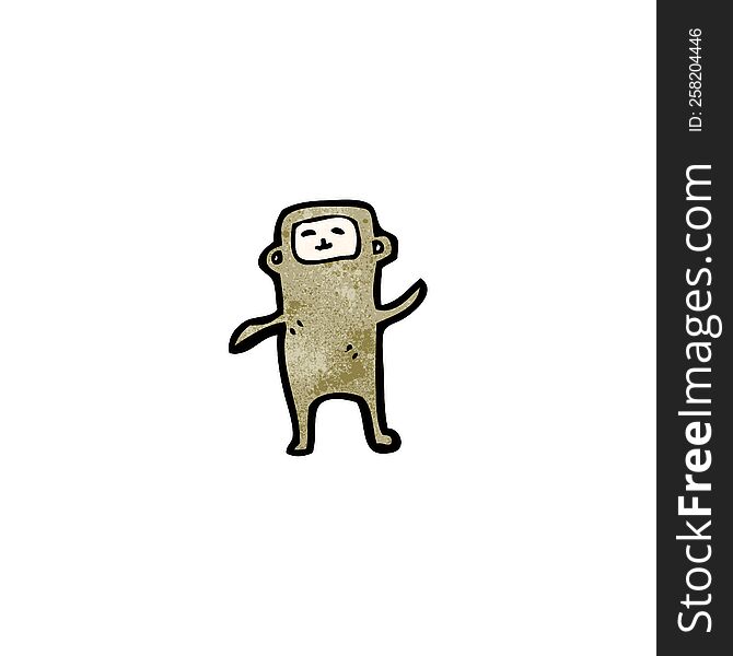 cartoon little monkey