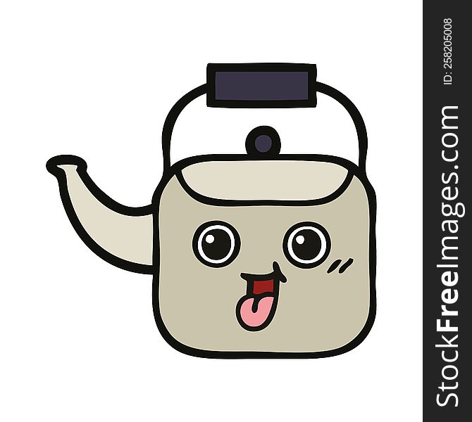 cute cartoon kettle