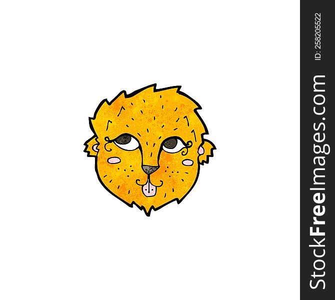 cartoon lion face