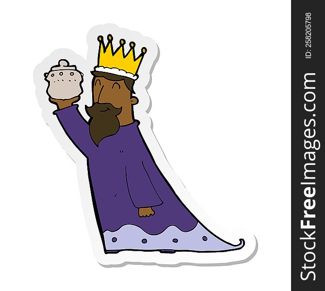 sticker of a one of the three wise men