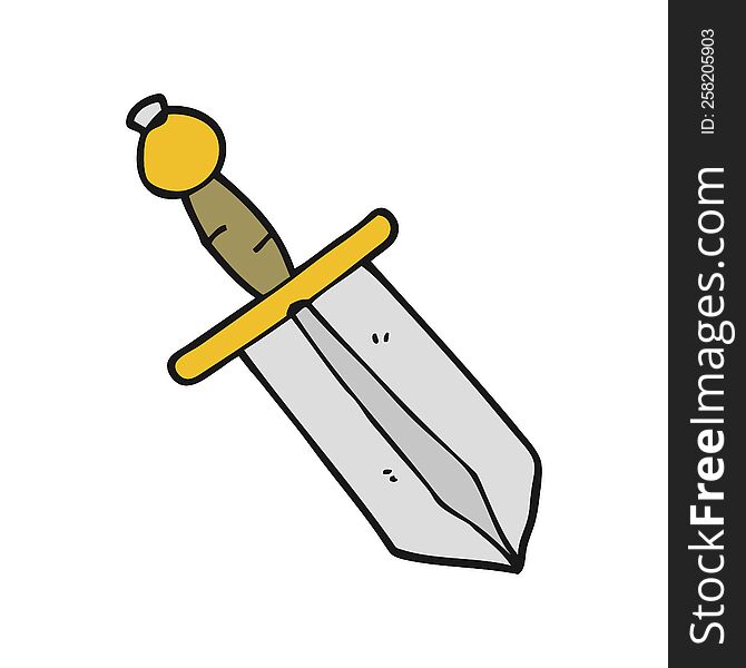 cartoon dagger