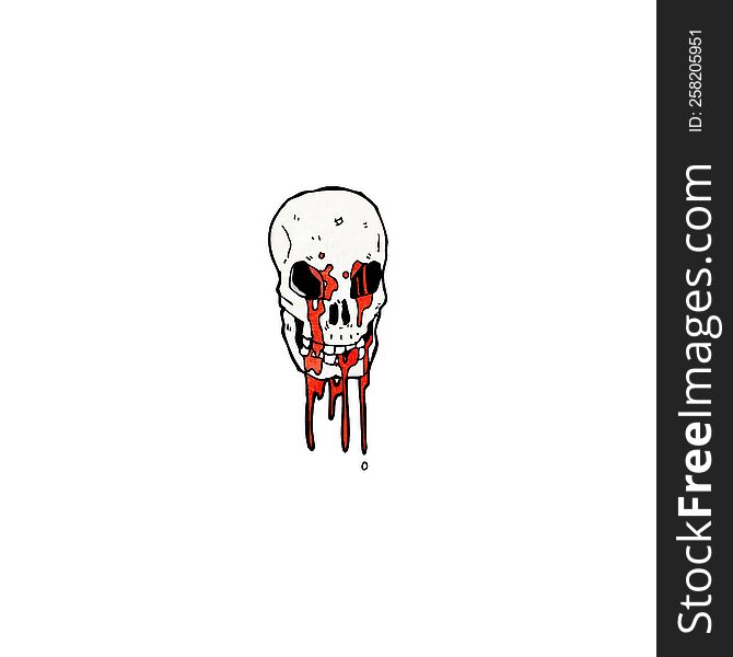 skull symbol cartoon