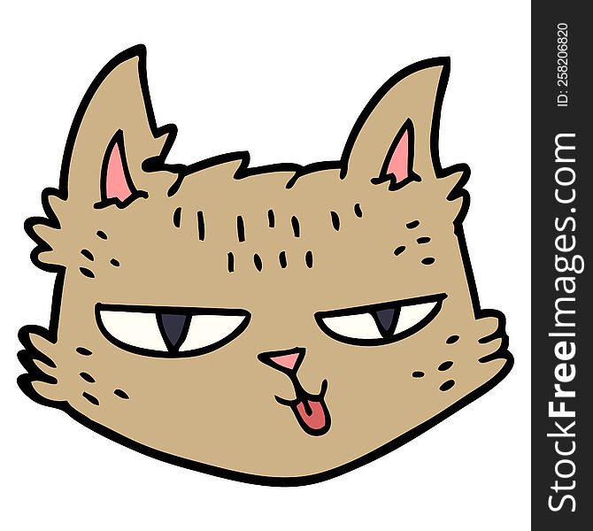 Cartoon Doodle Happy Cat