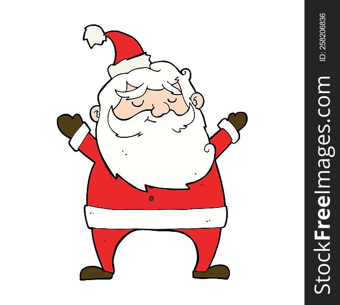 jolly santa cartoon