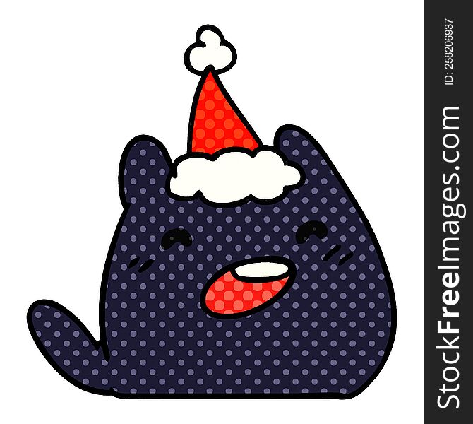 Christmas Cartoon Of Kawaii Cat