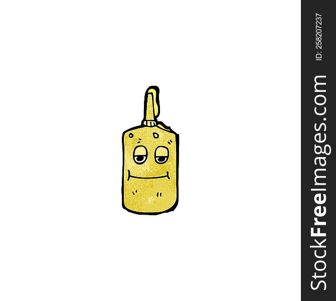 Cartoon Mustard Bottle