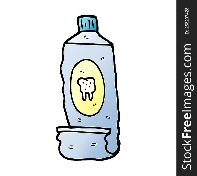 vector gradient illustration cartoon toothpaste
