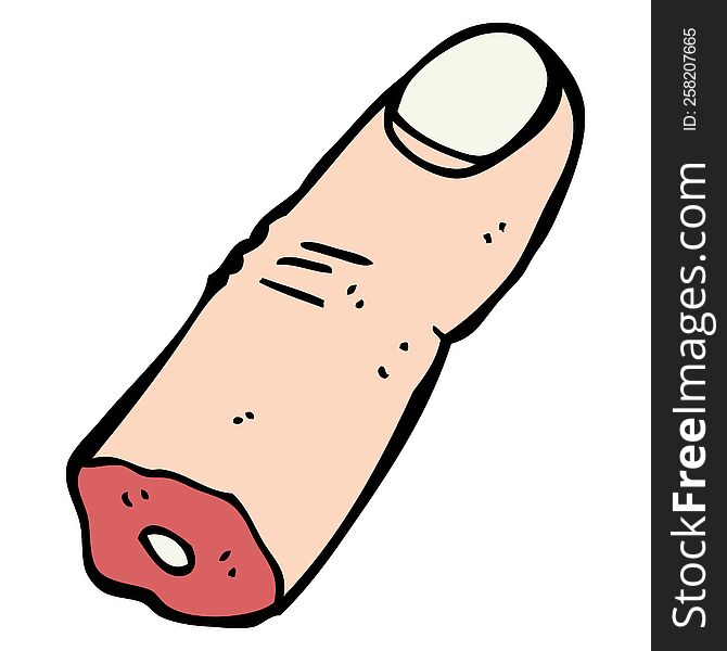 Cartoon Severed Finger