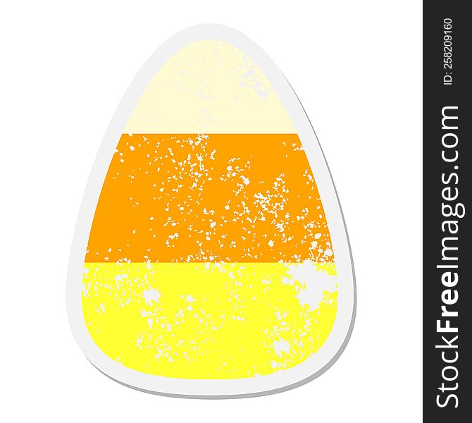 candy corn grunge sticker