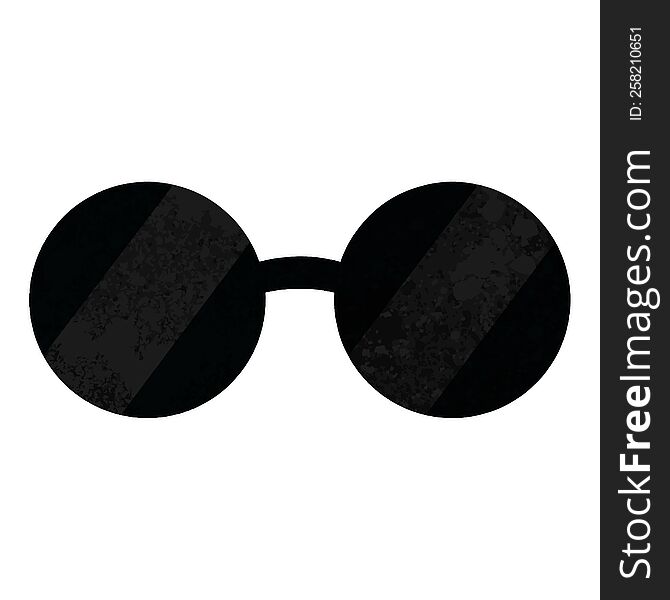 sunglasses graphic vector illustration icon. sunglasses graphic vector illustration icon