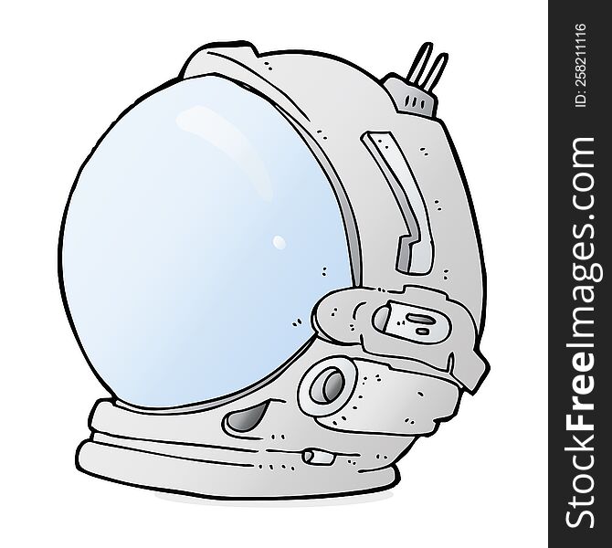 cartoon astronaut helmet