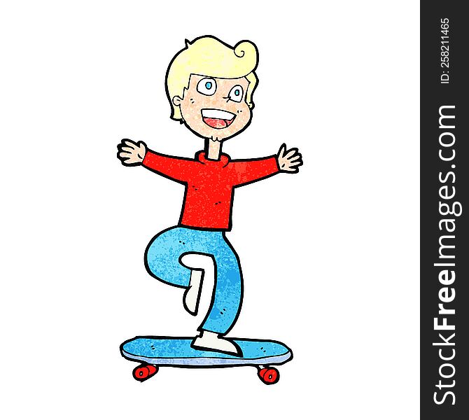 cartoon skater boy