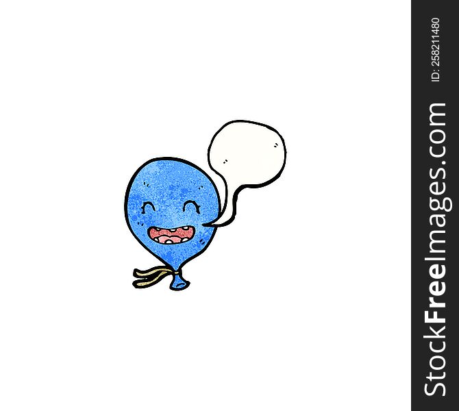 cartoon balloon with speech bubble