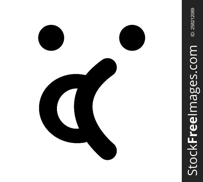 simple talking face icon